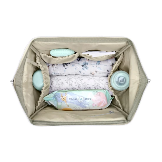 Wickelrucksack Siena Luxe Secret Garden Beige - KikkaBoo 31108020119KB