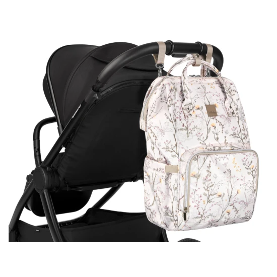 Wickelrucksack Siena Luxe Secret Garden Beige - KikkaBoo 31108020119KB