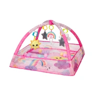Spieldecke mit Spielbogen und Bällen Pink Sky