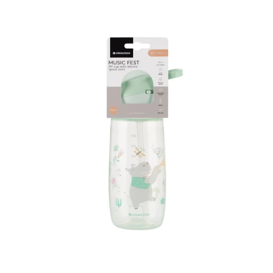 Trinkbecher mit Silikon-Trinktülle 450 ml 12M+ Music Fest Mint Trinkbecher mit Silikon-Trinktülle 450 ml 12M+ Music Fest Mint - KikkaBoo 31302030067KB