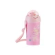 Trinkbecher mit Silikon-Trinkhalm und Trageband 450 ml Music Fest Pink - KikkaBoo 31302030081KB