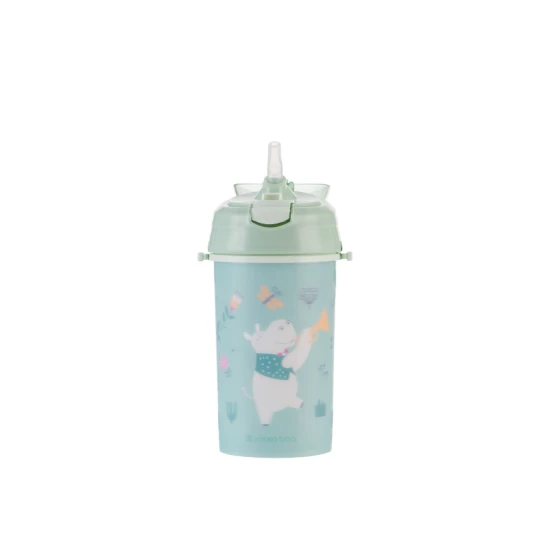Trinkbecher mit Silikon-Trinkhalm und Trageband 450 ml Music Fest Mint Trinkbecher mit Silikon-Trinkhalm und Trageband 450 ml Music Fest Mint - KikkaBoo 31302030082KB
