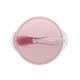 Schale mit Saugnapf, Deckel und Löffel mit Temperatursensor Pink Schale mit Saugnapf, Deckel und Löffel mit Temperatursensor Pink - KikkaBoo 31302040076KB