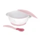Schale mit Saugnapf, Deckel und Löffel mit Temperatursensor Pink Schale mit Saugnapf, Deckel und Löffel mit Temperatursensor Pink - KikkaBoo 31302040076KB