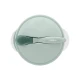 Schale mit Saugnapf, Deckel und Löffel mit Temperatursensor Mint - KikkaBoo 31302040077KB