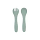 Ess-Set 5-teilig Platinum Silicone Sage - KikkaBoo 31302050001KB