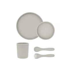 Essgeschirr-Set 5-teilig Platinum Silicone Sand