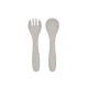 Essgeschirr-Set 5-teilig Platinum Silicone Sand - KikkaBoo 31302050002KB