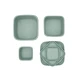 Snackbox-Set 3-teilig Platinum Silicone Sage - KikkaBoo 31302050009KB