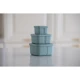 Snackbox-Set 3-teilig Platinum Silicone Sage - KikkaBoo 31302050009KB