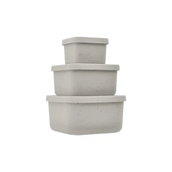 Snackbox-Set 3-teilig Platinum Silicone Sand