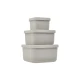 Snackbox-Set 3-teilig Platinum Silicone Sand - KikkaBoo 31302050010KB