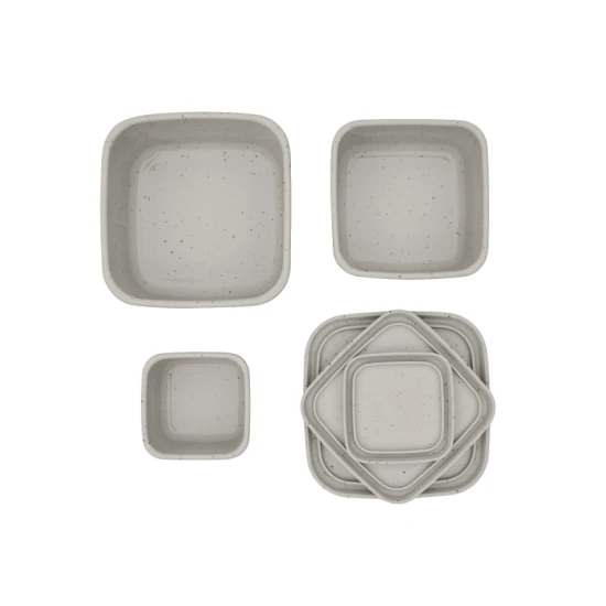 Snackbox-Set 3-teilig Platinum Silicone Sand - KikkaBoo 31302050010KB