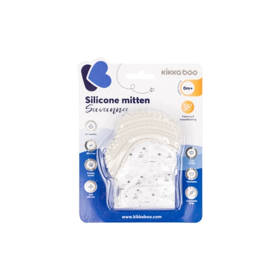 Silikonhandschuh Savanna Grey - KikkaBoo 31303040093KB
