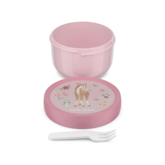 Praktische Snackbox mit Gabel für Kinder - Fairy Garden Little dutch