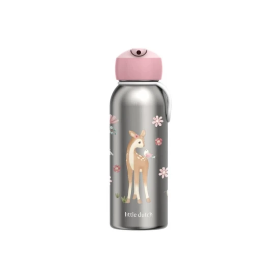 Fairy Garden Thermosflasche mit abnehmbarem Riemen und Strohhalm