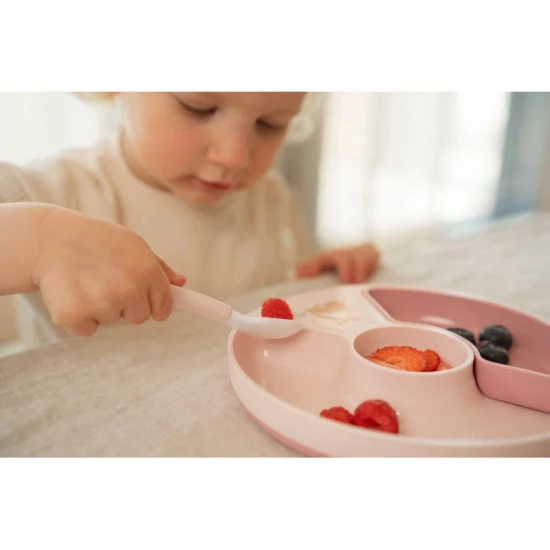 Sicherer und langlebiger Fairy Garden Kinderteller mit Unterteilung, geeignet für Spülmaschine und Mikrowelle
