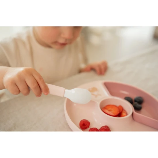 Sicherer und langlebiger Fairy Garden Kinderteller mit Unterteilung, geeignet für Spülmaschine und Mikrowelle