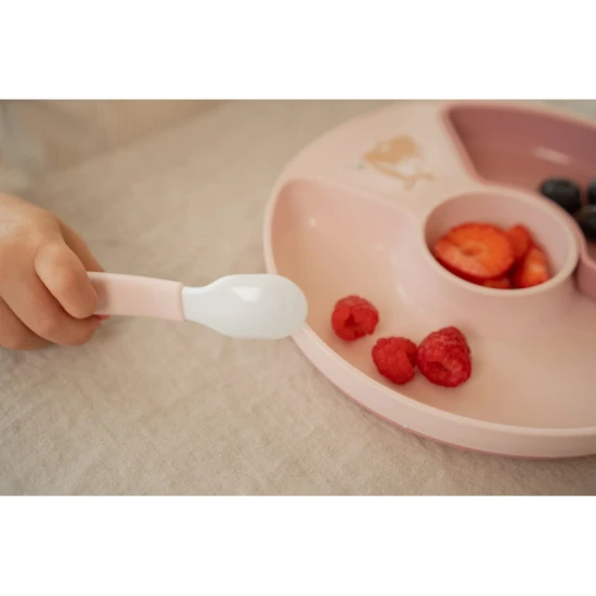 Sicherer und langlebiger Fairy Garden Kinderteller mit Unterteilung, geeignet für Spülmaschine und Mikrowelle