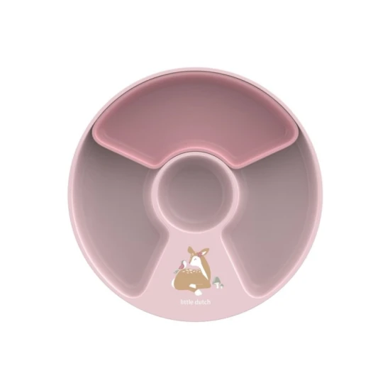 Sicherer und langlebiger Fairy Garden Kinderteller mit Unterteilung, geeignet für Spülmaschine und Mikrowelle