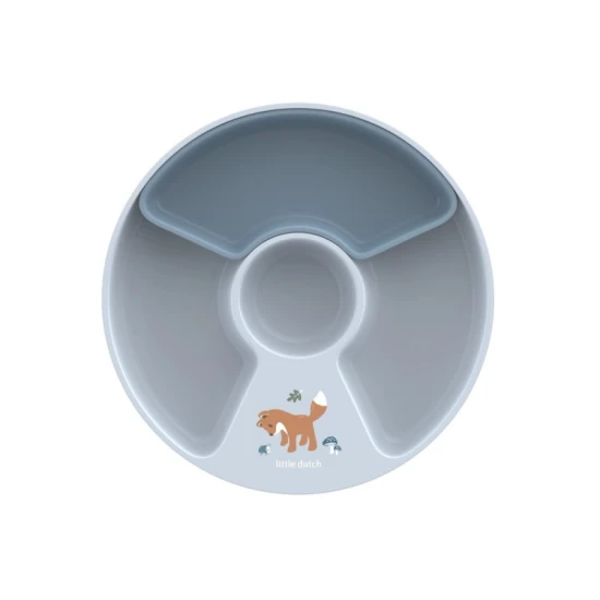 Der erste Teller für Ihr Kind: Unterteilt, mit Anti-Rutsch-Beschichtung und Wald-Print