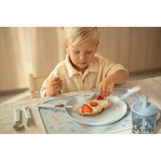 Essen ohne Unfälle - Little Dutch Tablett mit Antirutschmatte