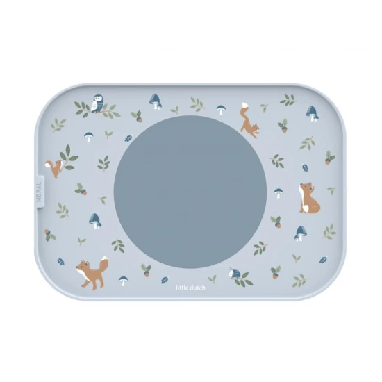 Essen ohne Unfälle - Little Dutch Tablett mit Antirutschmatte