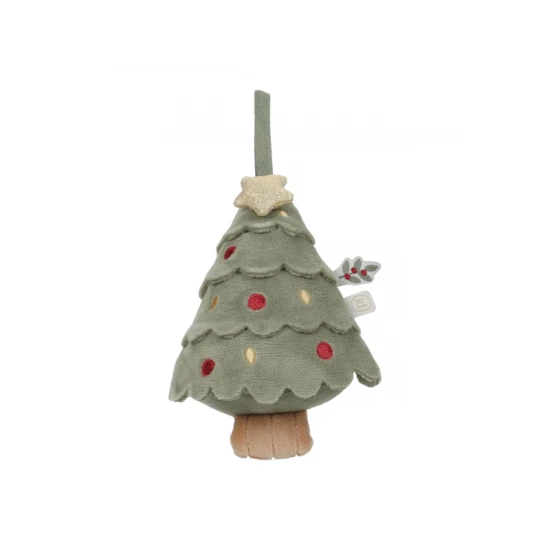 Weihnachtsplüschdekorationen Rosa