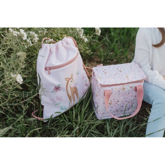 Niedliche Little Dutch Sporttasche mit sanften Fairy Garden-Motiven