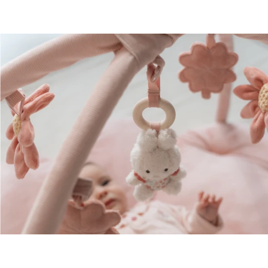 Lucky Blossom Spieldecke mit Trapez und abnehmbaren Miffy-Spielzeugen