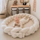 Rundes Babynest mit Schutzzopf und Spielmatte Bearly Rundes Babynest mit Schutzzopf und Spielmatte Bearly – MeowBaby MBEMW1491