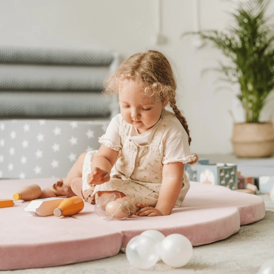 Wolken-Spielmatte aus Schaumstoff für Kinder 160×160 cm Velvet – MeowBaby MATA018