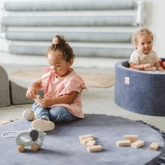 Runde Spielmatte aus Schaumstoff für Kinder Velvet Runde Spielmatte aus Schaumstoff für Kinder Velvet – MeowBaby MATA023