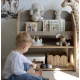 Montessori-Bücherregal in Hausform aus MDF – MeowBaby MWORK048