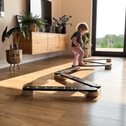 Montessori-Sinnespfad aus Holz 5-teilig Montessori-Sinnespfad aus Holz 5-teilig