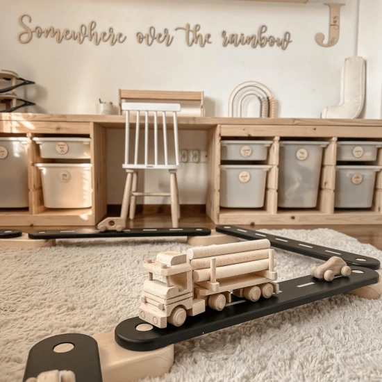 Montessori-Sinnespfad aus Holz 5-teilig Montessori-Sinnespfad aus Holz 5-teilig – MeowBaby SSEN501