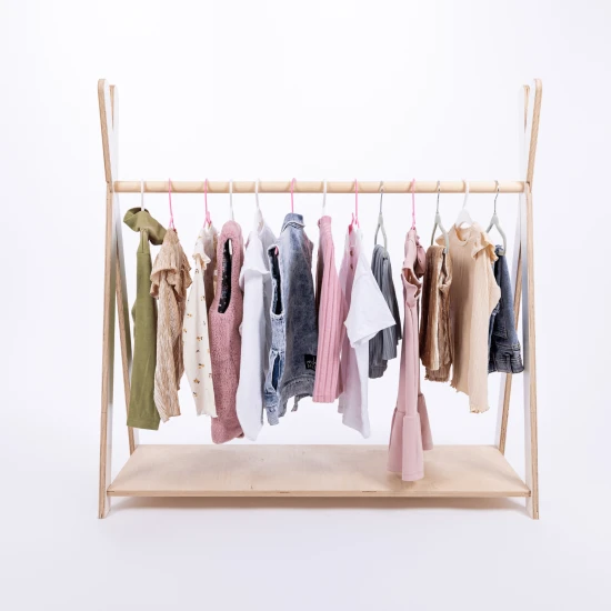 Kinder-Garderobe aus Holz Tipi Hanger klein – MeowBaby WTHSW01