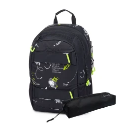 Schulrucksack mit Etui OXY Sport Graffiti