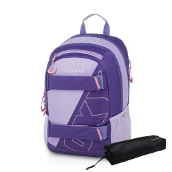 Schulrucksack mit Etui OXY Sport Half violet