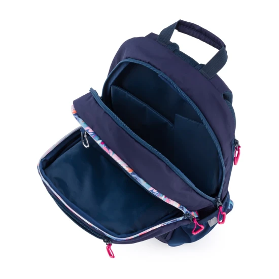 Schulrucksack mit Etui OXY Sport Flowers Blue – Oxybag 8-39725E