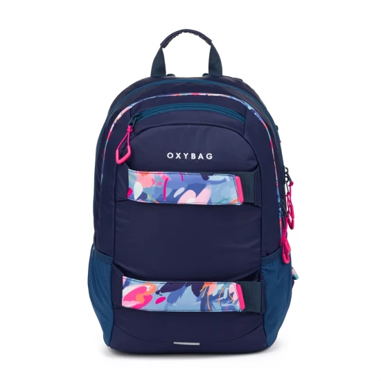 Schulrucksack mit Etui OXY Sport Flowers Blue – Oxybag 8-39725E