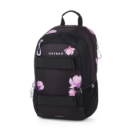 Schulrucksack mit Etui OXY Sport Flowers Pink – Oxybag 8-39726E