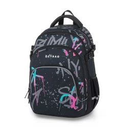 Schulrucksack OXY SCOOLER Graffiti Pink
