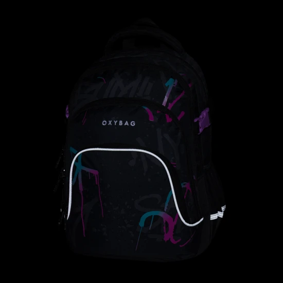 Schulrucksack OXY SCOOLER Graffiti Pink – Oxybag 8-46326