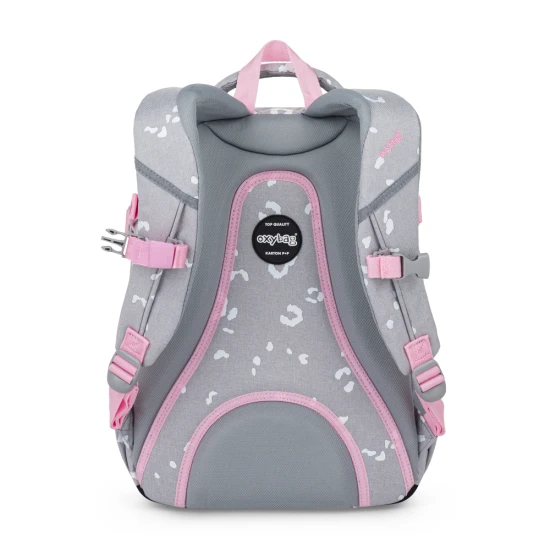 Schulrucksack OXY SCOOLER Grey geometric – Oxybag 9-13626