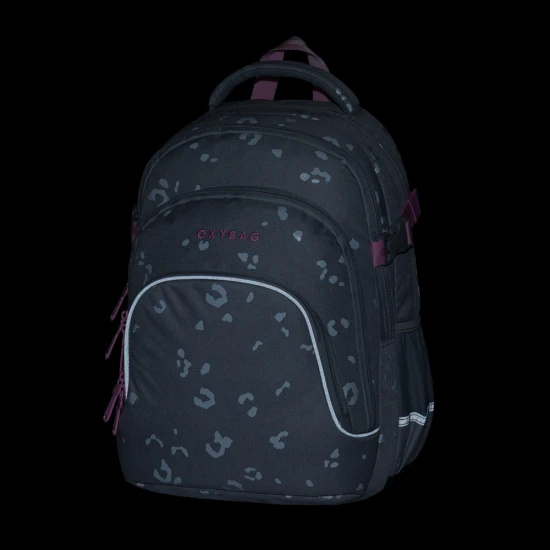 Schulrucksack OXY SCOOLER Grey geometric – Oxybag 9-13626