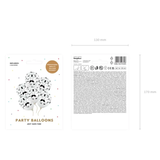 Ein Luftballon mit einem Fußballspieler ist eine tolle Ergänzung zur Feier der kleinen Sportler.