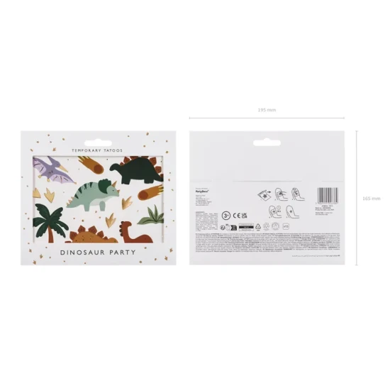 Temporäre Dinosaurier-Tattoos für kleine Abenteurer.