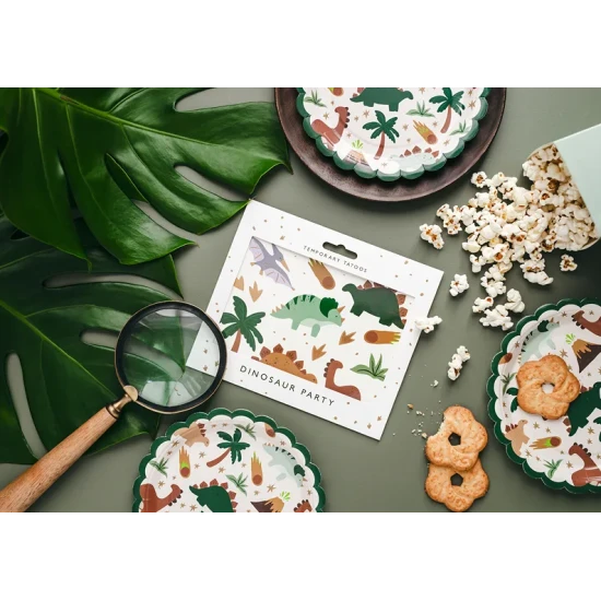 Temporäre Dinosaurier-Tattoos für kleine Abenteurer.