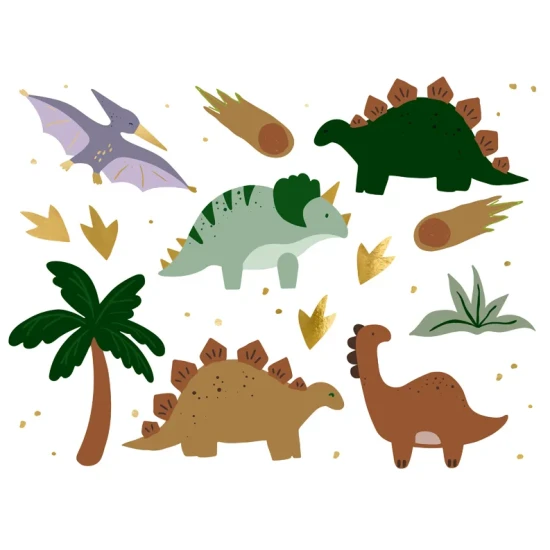 Temporäre Dinosaurier-Tattoos für kleine Abenteurer.